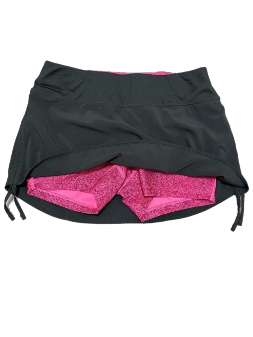 NiIKE Dri-Fit Skort Black Pink Shorts Tie Sides Women’s S.